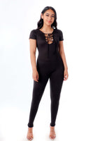 Front cross jumpsuit