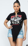 Rocker Vee tee