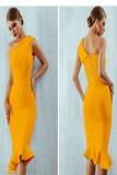 Midnight In London Off Shoulder Bodycon Dress