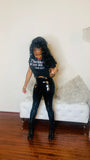 Patent leggings