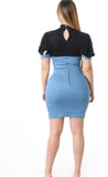 Denim Bustier Dress