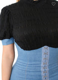 Denim Bustier Dress