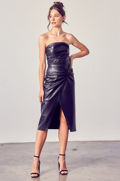 WRAP SIDE DETAIL TWIST SKIRT