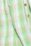 Green tweed blazer