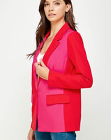 Red/hot pink blazer