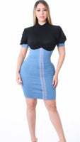 Denim Bustier Dress