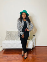 Houndstooth  blazer
