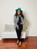 Houndstooth  blazer