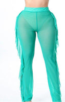Ruffle Trim Cover-Up Pants
