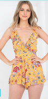 Tropical Print Romper