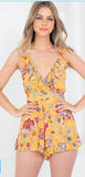 Tropical Print Romper