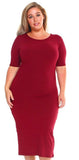 T shirt dress plus size