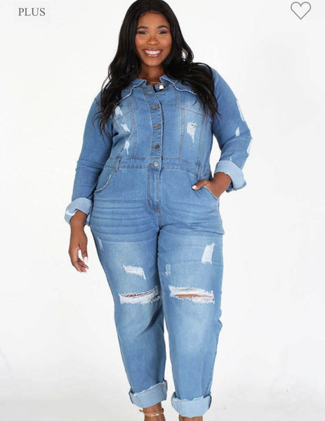Denim jumpsuit