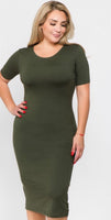 T shirt dress plus size