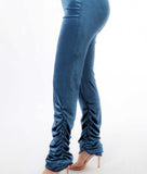 Velvet stack pants