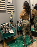 Stacked Army Fatigue Pants