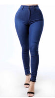 Dark blue high waist jeans